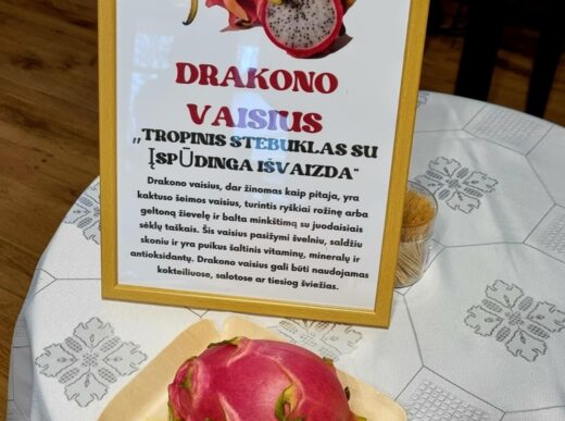 Gyventojos Reginos iniciatyva globos namuose: egzotinių vaisių ir užkandžių degustacija